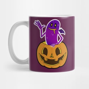 Ghost in a Pumpkin Mug